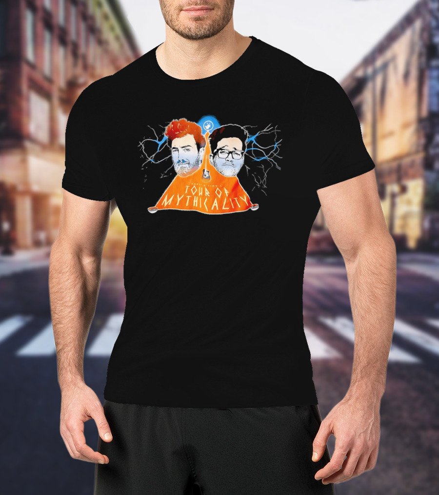 Rhett & Link Ear Biscuits Tour Of Mythicality Lightning T-Shirt