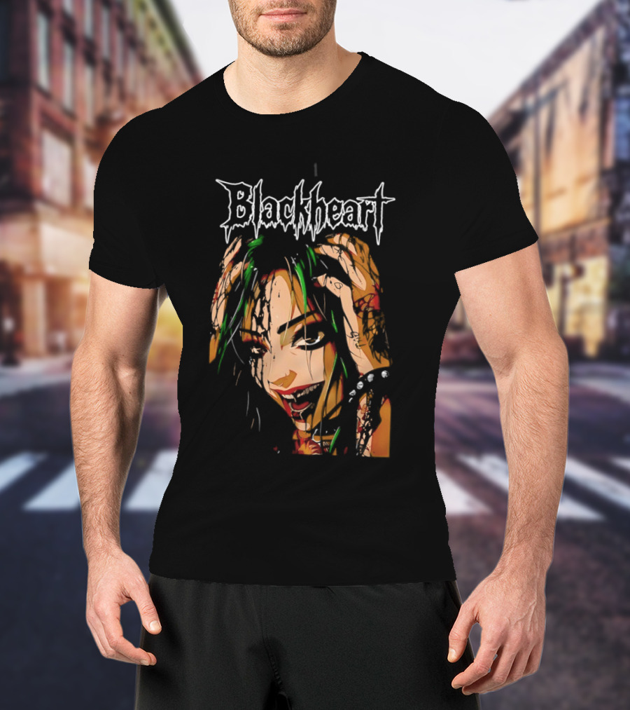 Shotzi Blackheart Knows Blackheart Green Hair T-Shirt