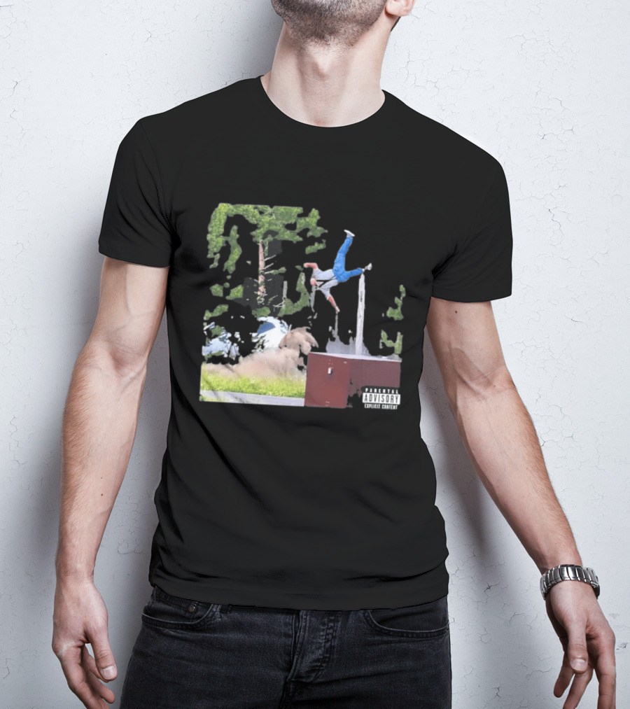Yellowstone National Park Bison Encounter Scenic Humor Parental Advisory T-Shirt