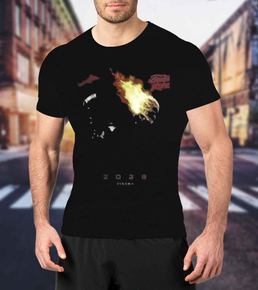 2028 Cinema The Batman Part II X Ghost Rider Fire T-Shirt