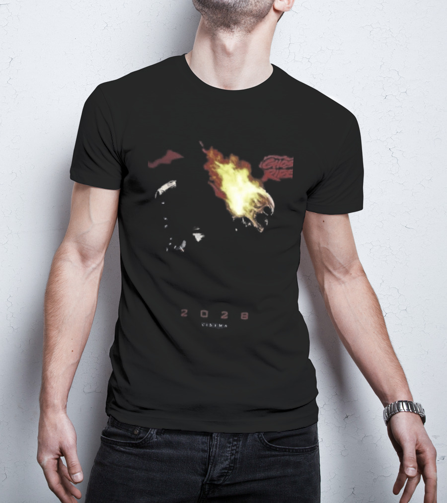 2028 Cinema The Batman Part II X Ghost Rider Fire T-Shirt