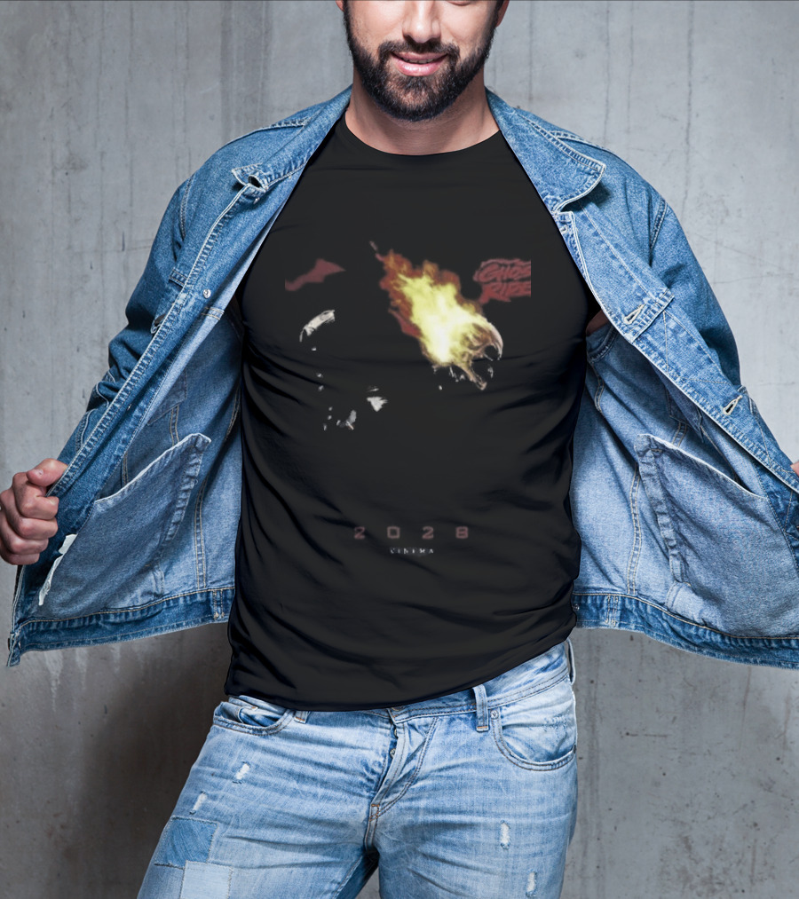2028 Cinema The Batman Part II X Ghost Rider Fire T-Shirt