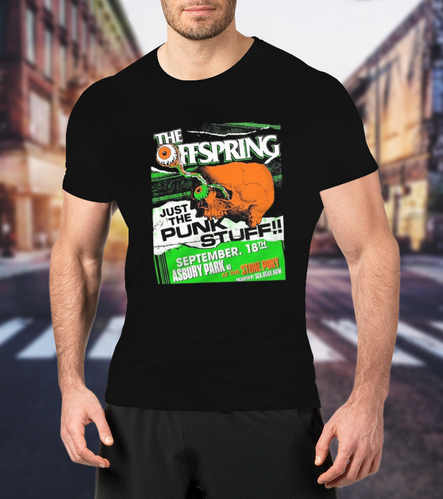 The Offspring Just The Punk Stuff Asbury Park NJ Stone Pony September 18th T-Shirt