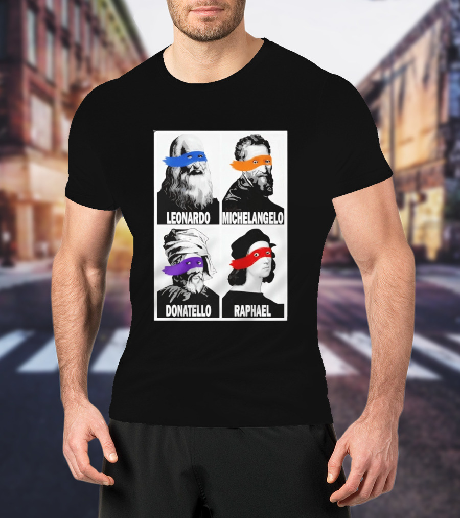 Leonardo Michelangelo Donatello Raphael The Original Ninja Masters T-Shirt