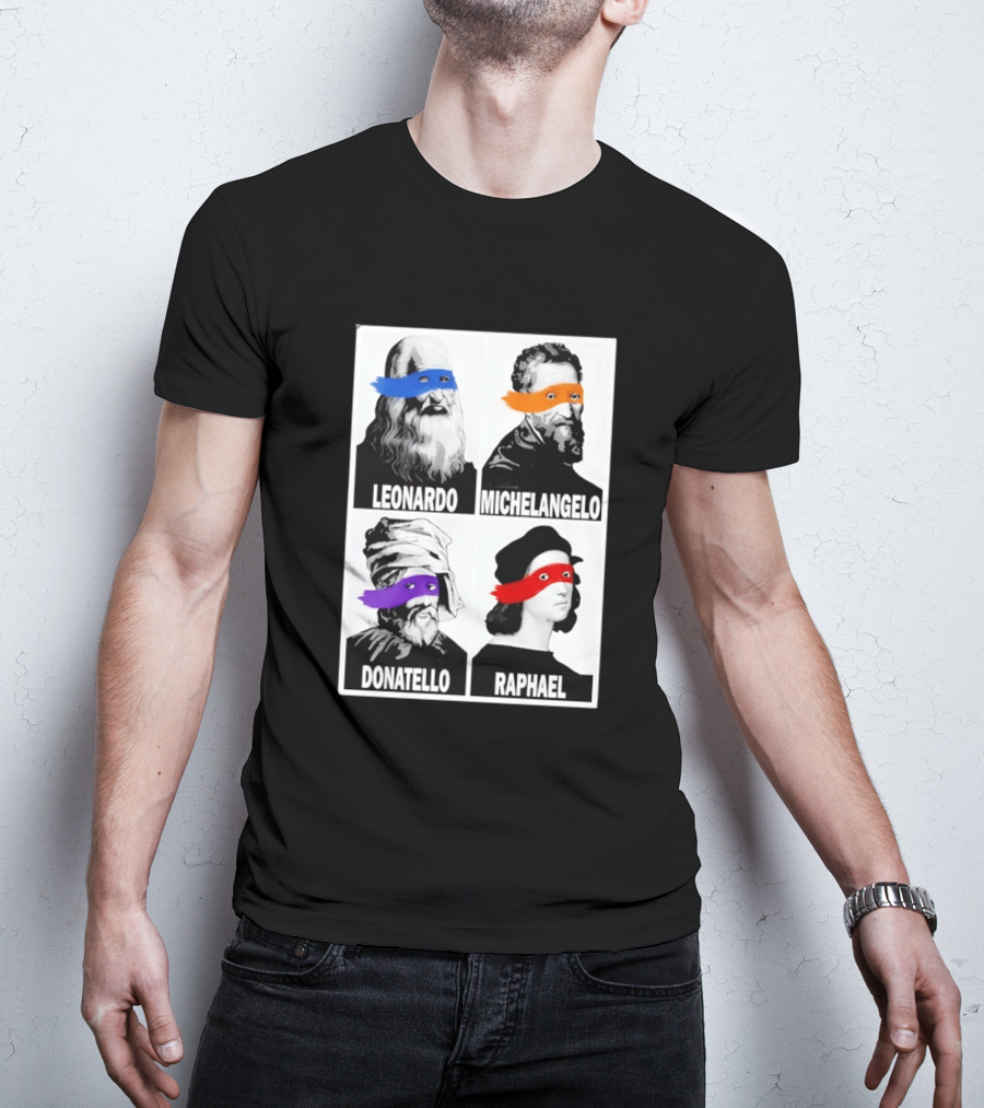 Leonardo Michelangelo Donatello Raphael The Original Ninja Masters T-Shirt