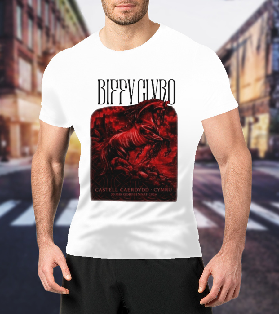 Biffy Clyro Castell Caerdydd Cymru 30 Mis Gorffennaf 2026 T-Shirt