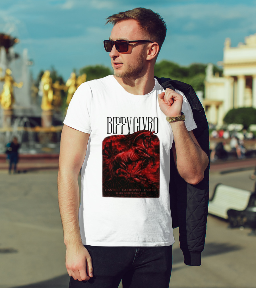 Biffy Clyro Castell Caerdydd Cymru 30 Mis Gorffennaf 2026 T-Shirt