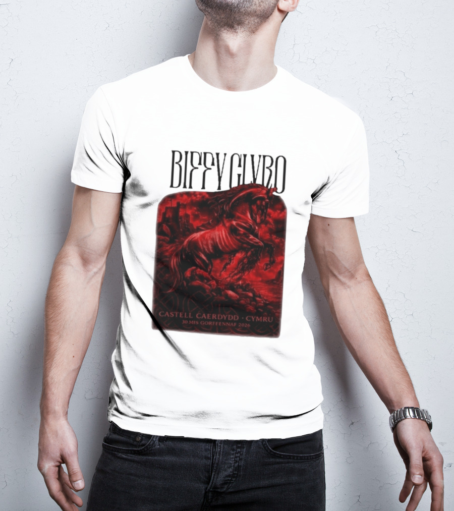 Biffy Clyro Castell Caerdydd Cymru 30 Mis Gorffennaf 2026 T-Shirt