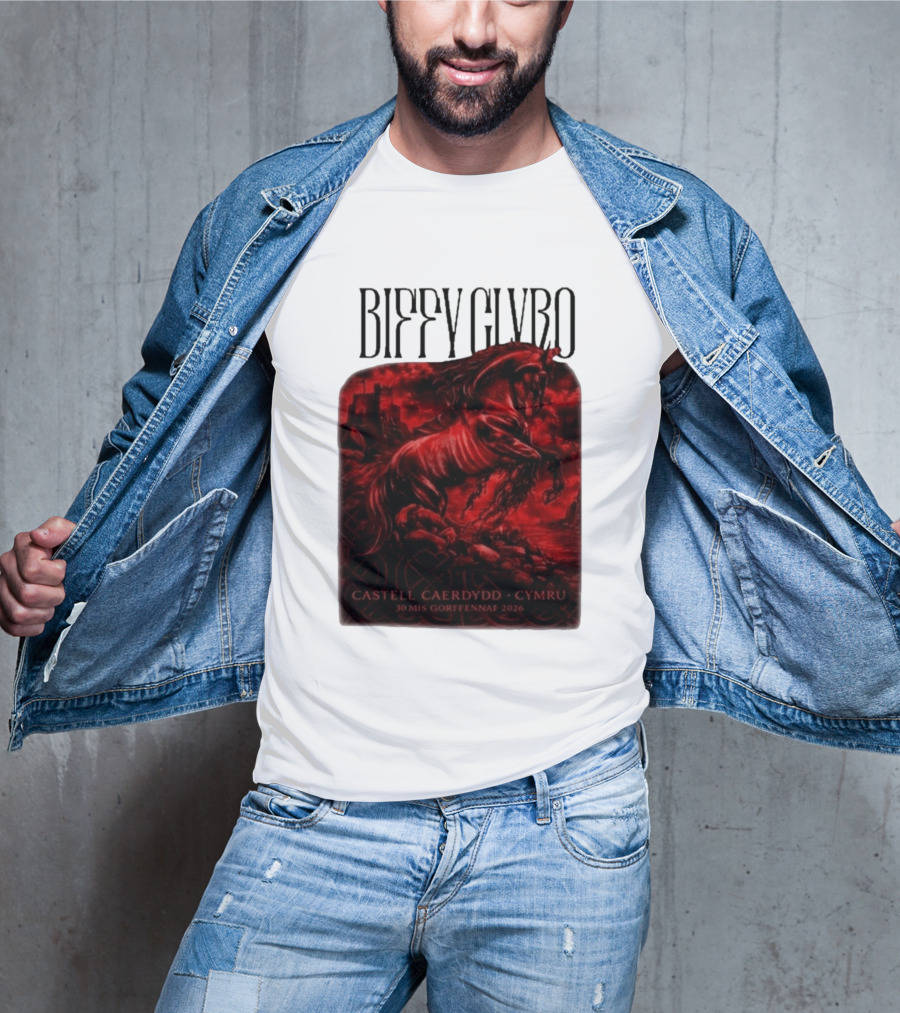 Biffy Clyro Castell Caerdydd Cymru 30 Mis Gorffennaf 2026 T-Shirt
