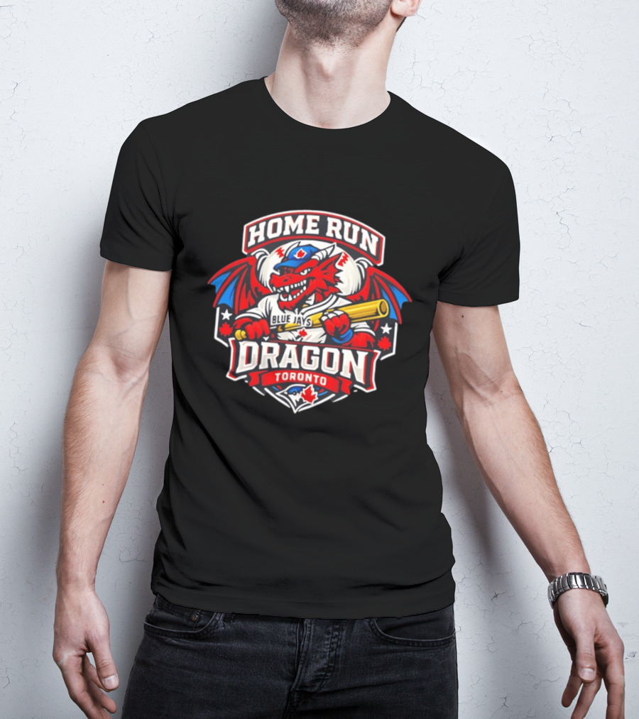 Toronto Blue Jays Home Run Dragon Toronto Royal Blue T-Shirt