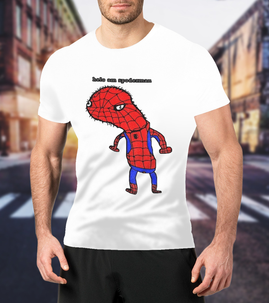 Helo Am Spoderman Spiderman Marvel Superhero Meme 2026 Comic Book T-Shirt