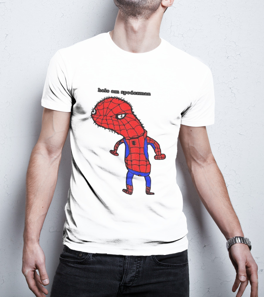 Helo Am Spoderman Spiderman Marvel Superhero Meme 2026 Comic Book T-Shirt