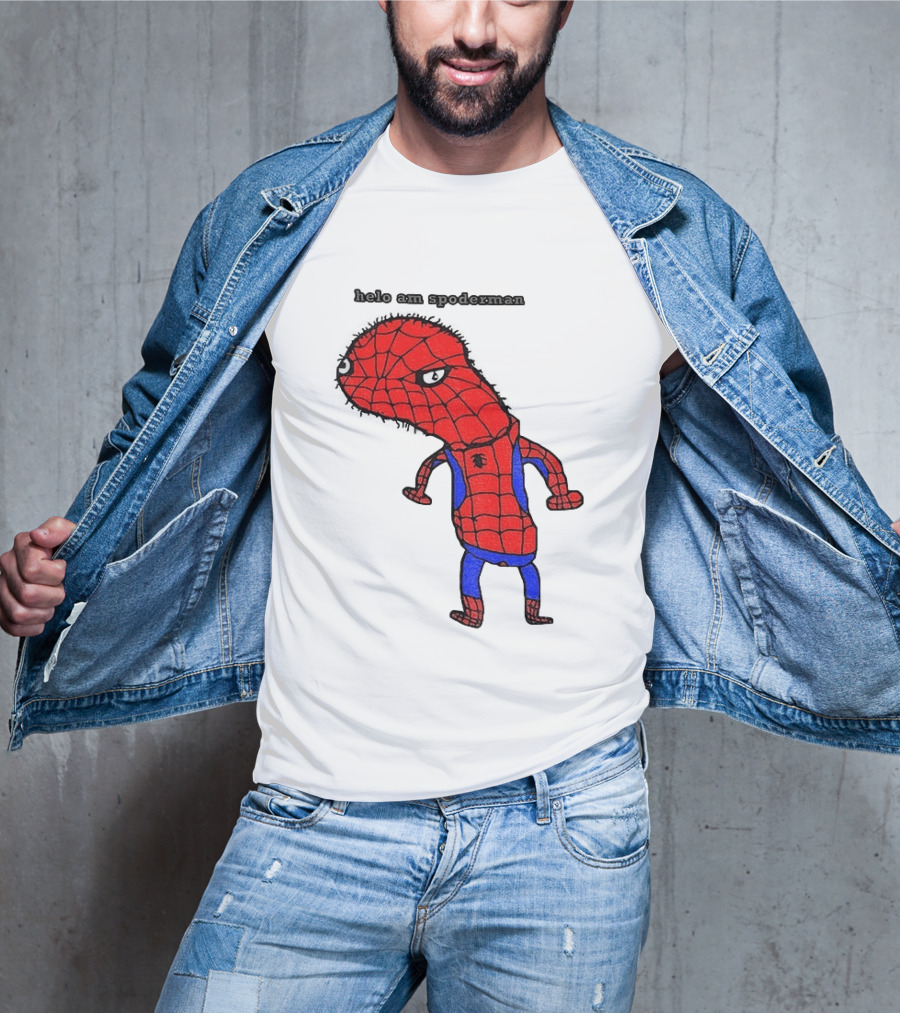 Helo Am Spoderman Spiderman Marvel Superhero Meme 2026 Comic Book T-Shirt