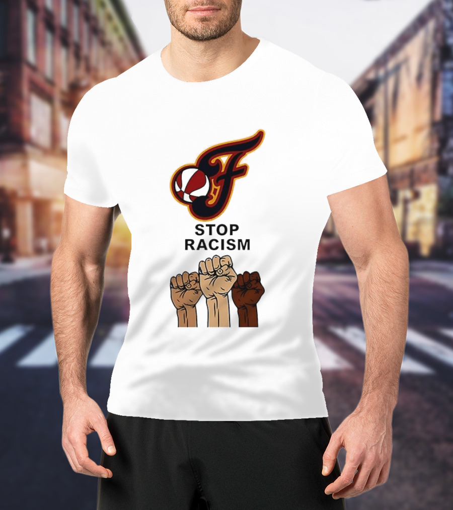 Indiana Fever Stop Racism 2026 Raised Fists T-Shirt