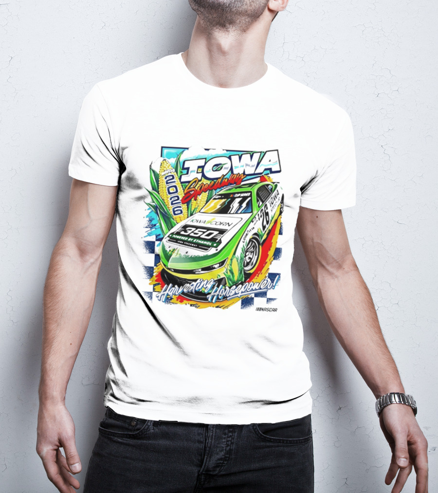 Iowa Speedway Harvesting Horsepower 2026 Iowa Corn 350 NASCAR T-Shirt
