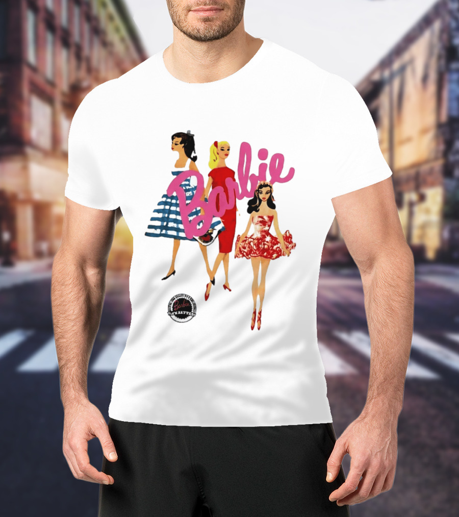 Barbie Vintage Fashion Trio Retro Mattel T-Shirt