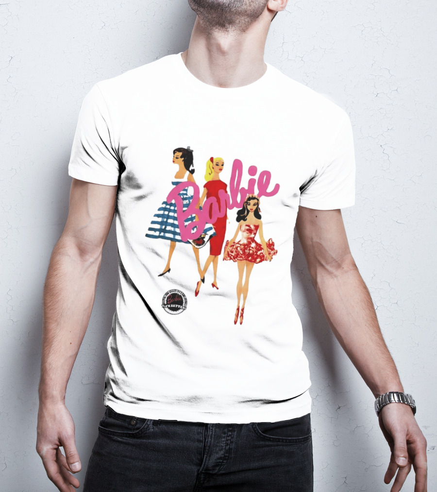 Barbie Vintage Fashion Trio Retro Mattel T-Shirt