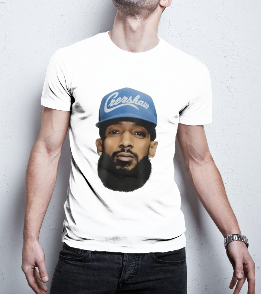 Nipsey Hussle Crenshaw Blue Cap T-Shirt