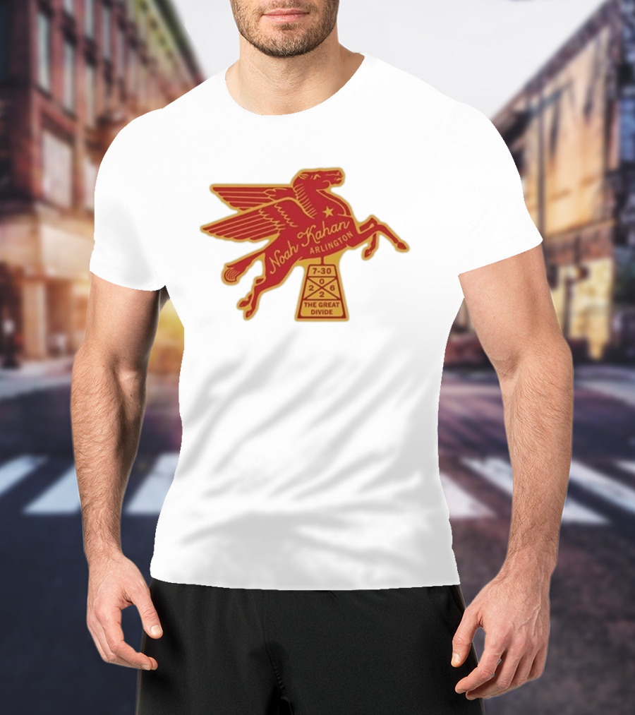 Noah Kahan Arlington July 30 2026 The Great Divide Pegasus T-Shirt