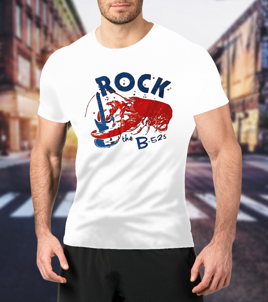 Rock The B 52s Lobster Guitar Music T-Shirt