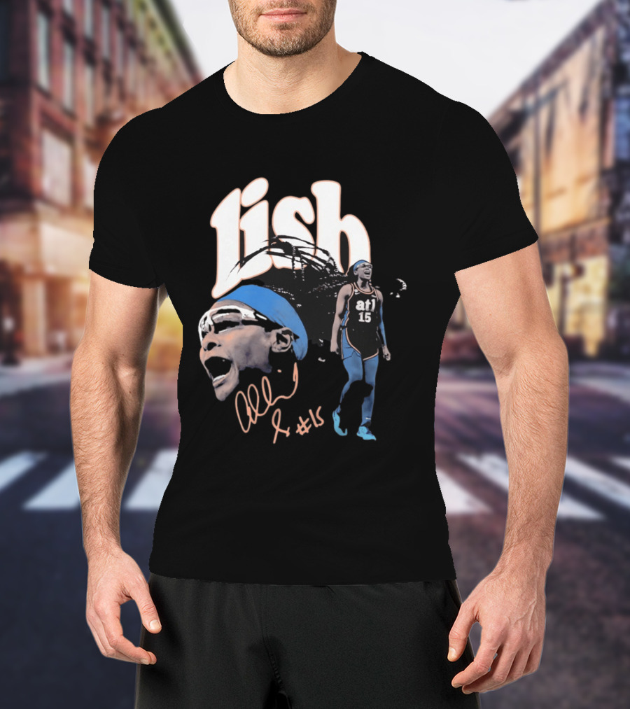 Allisha Gray Lish Atlanta Dream No 15 ATL Women's Sports T-Shirt