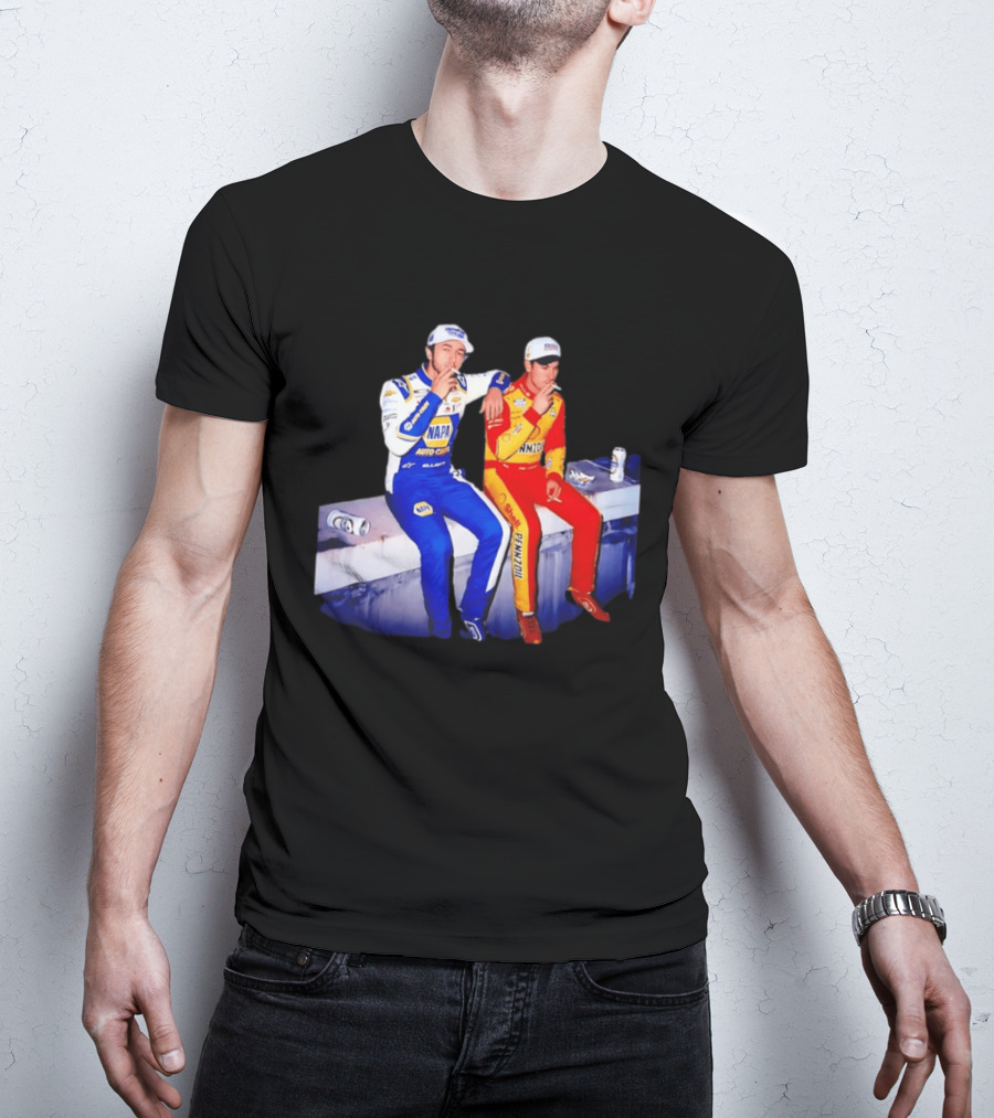Chase Elliott Joey Logano Smoking NAPA Shell Pennzoil Hendrick Carscom T-Shirt