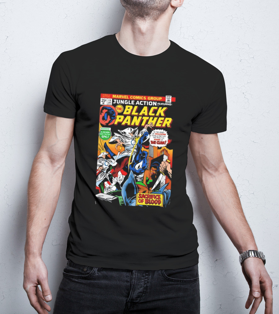 Jungle Action Featuring The Black Panther Marvel Comics Epic Sacrifice Of Blood T-Shirt