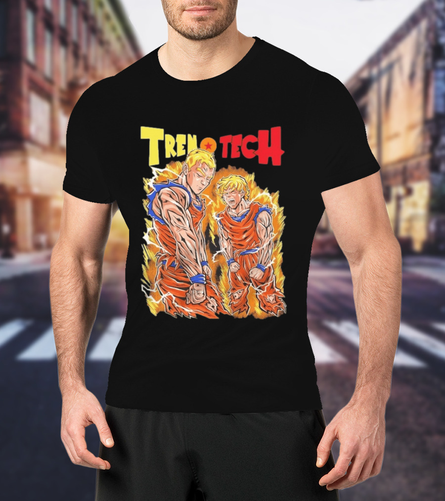 Ghost Racing Dragonball Trentech Fusion Goku Transformation T-Shirt