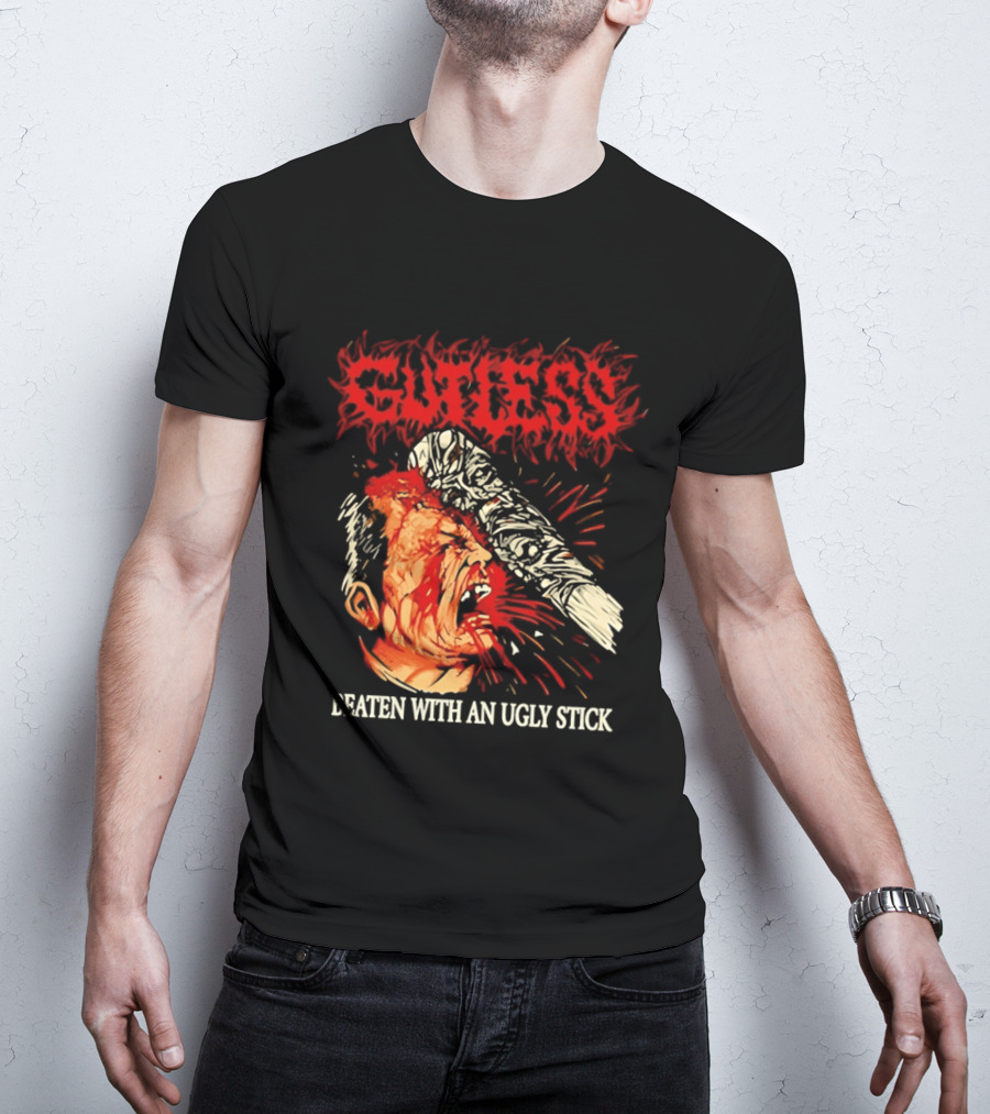 Gutless Beaten With An Ugly Stick Bloody T-Shirt