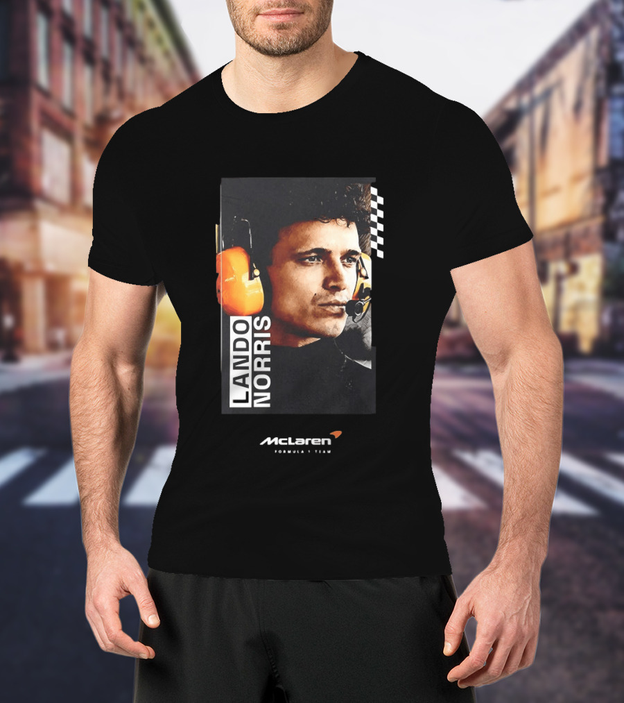 Lando Norris McLaren Formula 1 Team Racing Headset T-Shirt