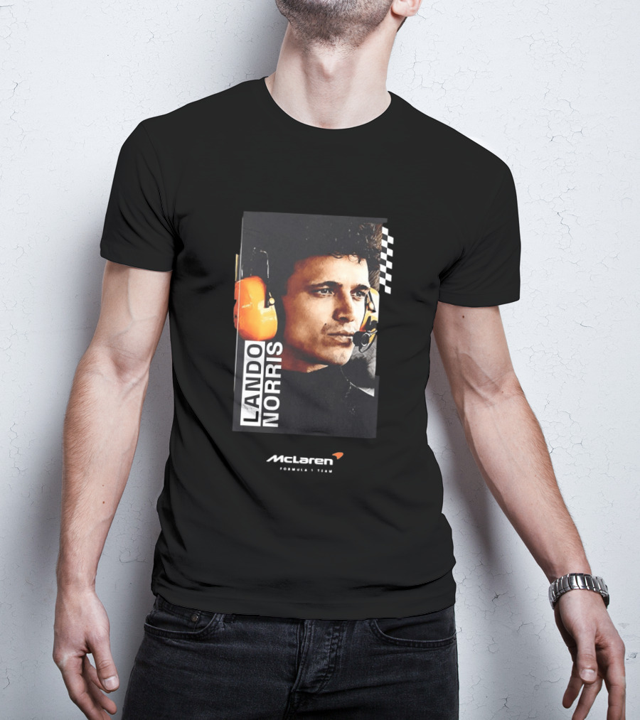 Lando Norris McLaren Formula 1 Team Racing Headset T-Shirt