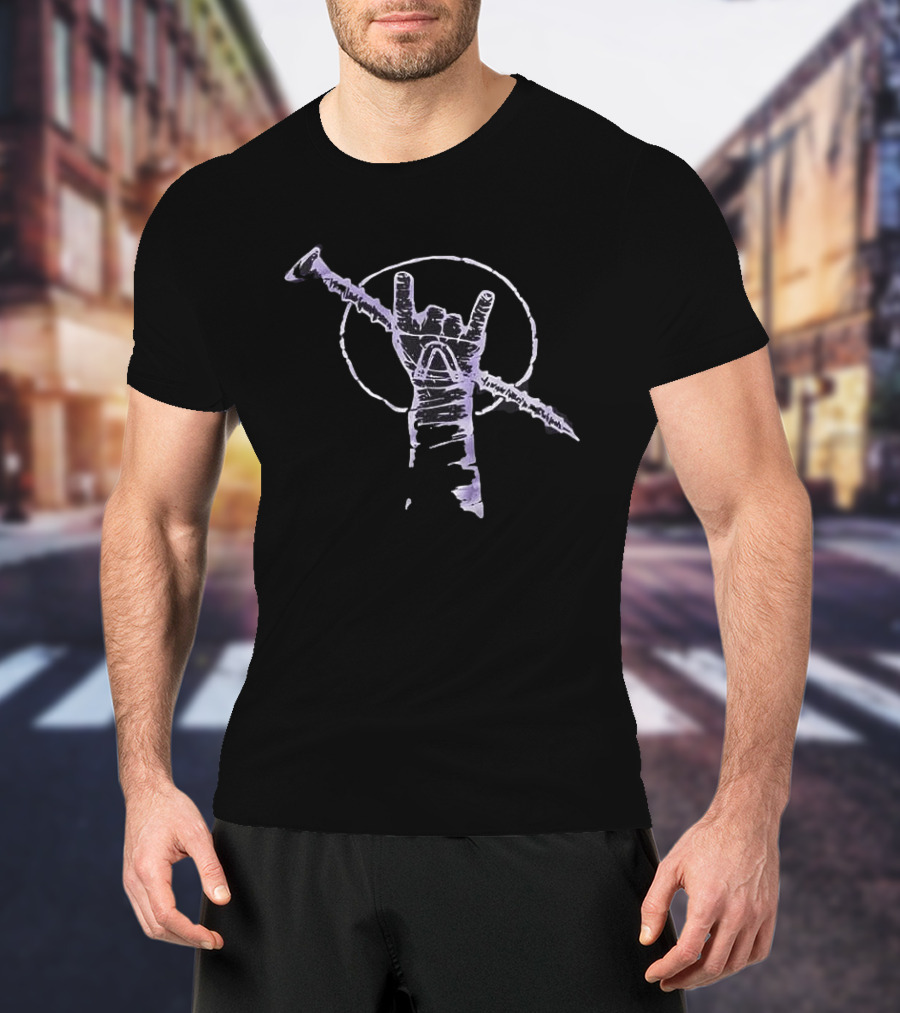 WWE Rock On Real Heels Live Forever Gesture T-Shirt