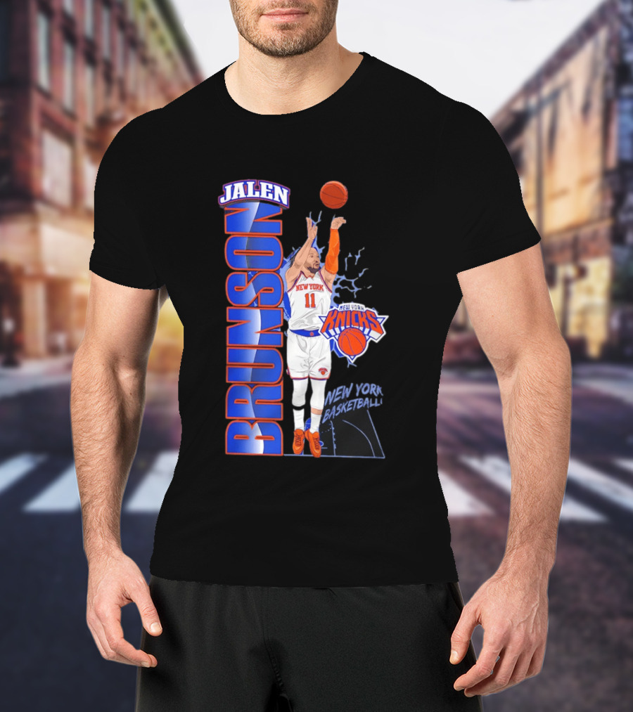 New York Knicks Jalen Brunson Basketball Number 11 T-Shirt