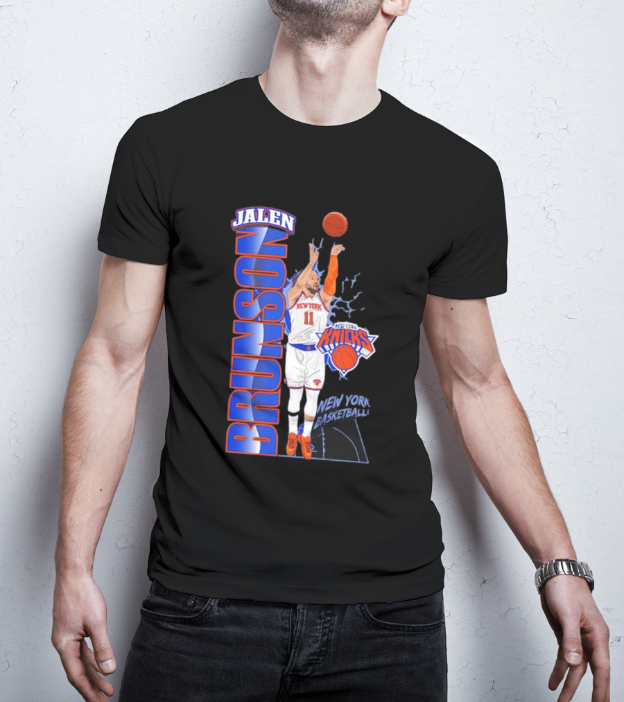 New York Knicks Jalen Brunson Basketball Number 11 T-Shirt