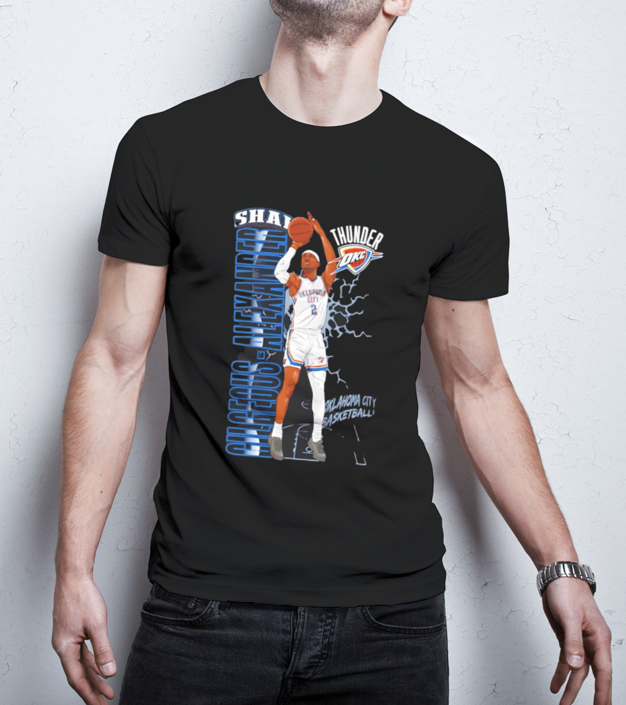 Shai Gilgeous Alexander Oklahoma City Thunder Basketball OKC T-Shirt