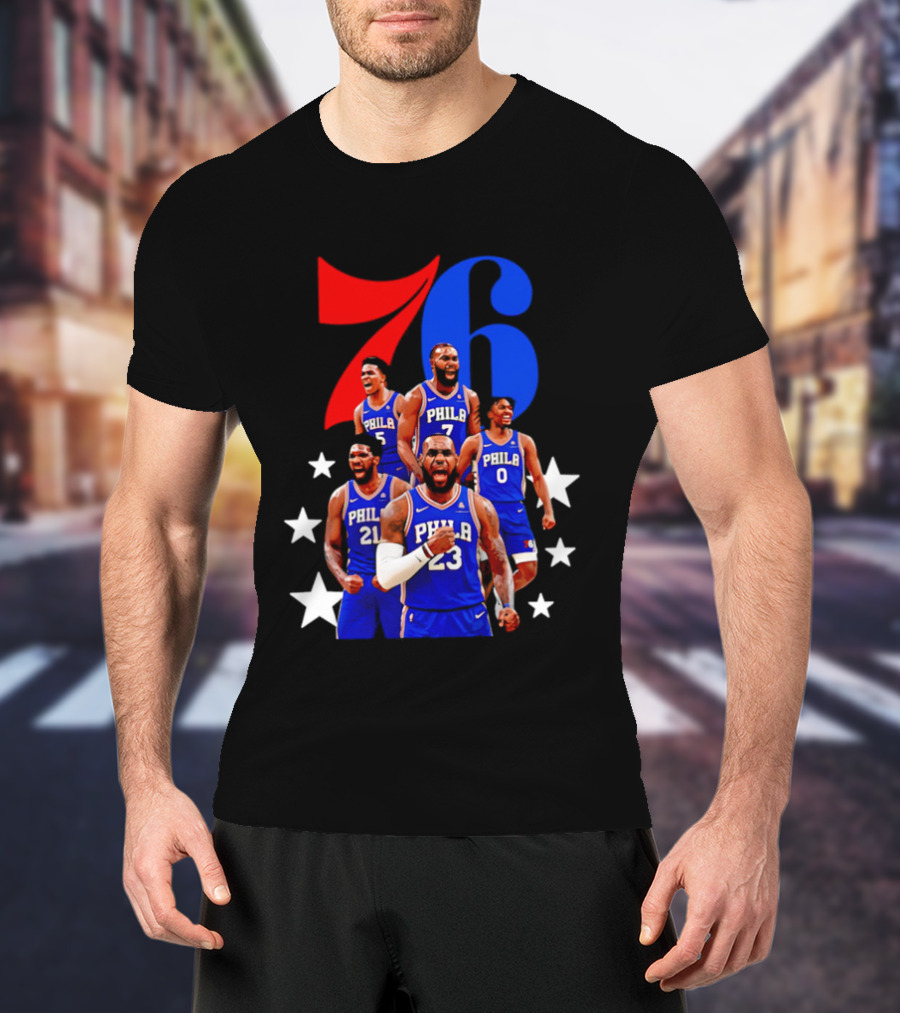 Philadelphia 76ers Players 23 21 7 0 Basketball Team Stars T-Shirt