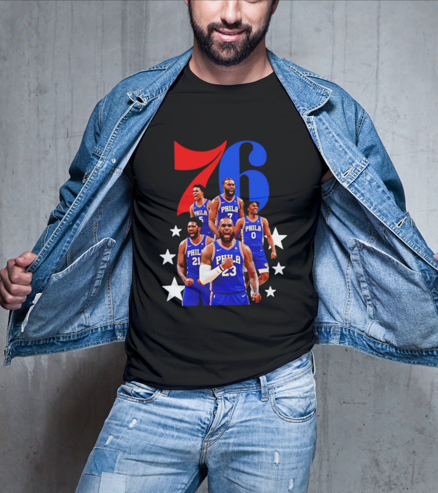 Philadelphia 76ers Players 23 21 7 0 Basketball Team Stars T-Shirt