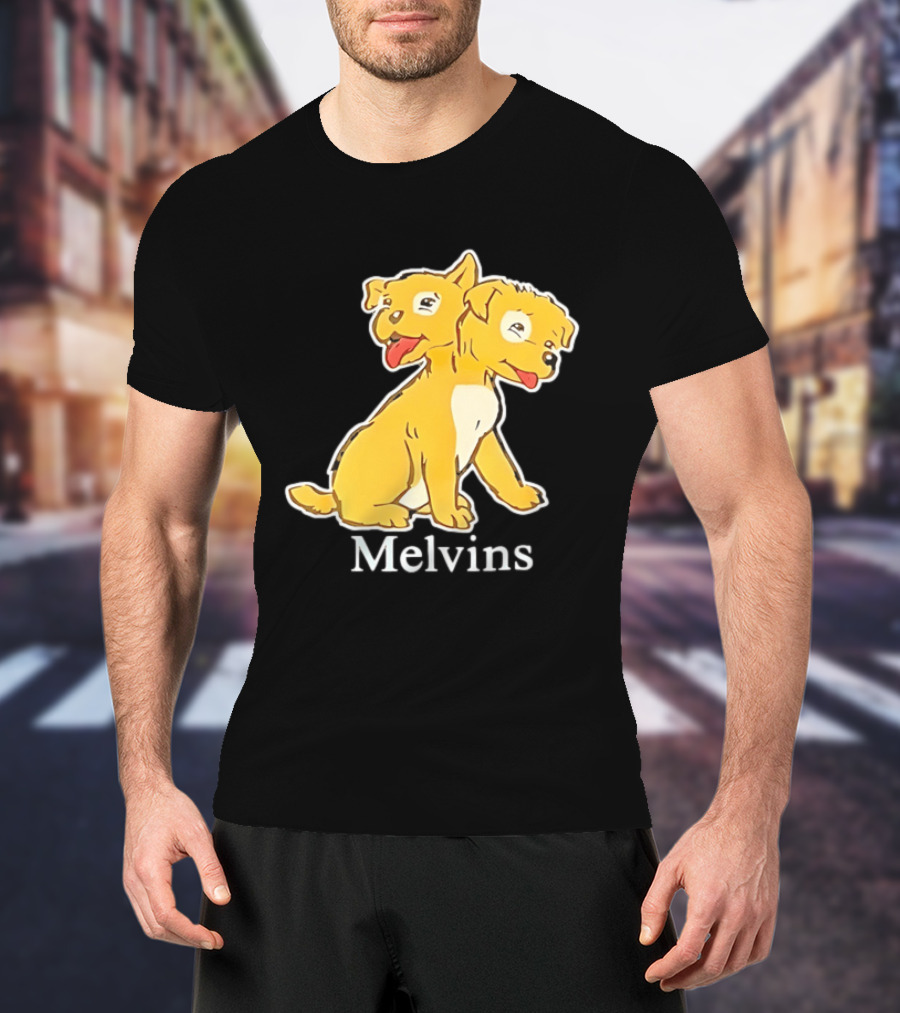 Melvins Two Headed Dog Cartoon T-Shirt
