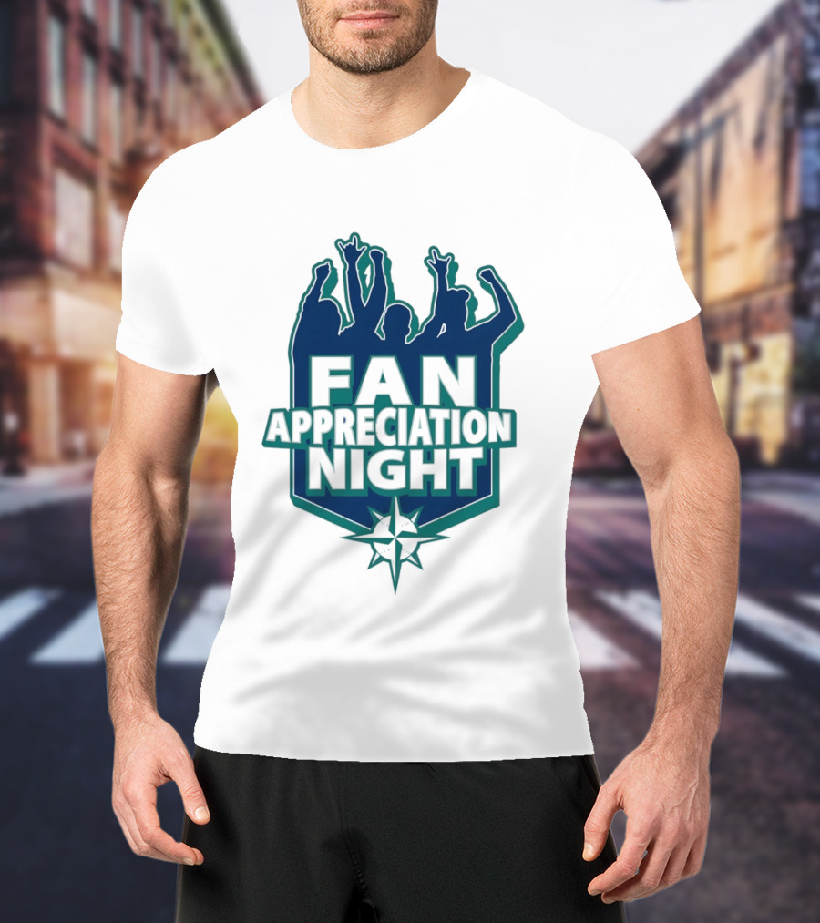 Seattle Mariners Fan Appreciation Night 2026 Baseball Event T-Shirt