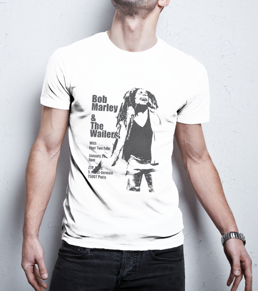 Bob Marley And The Wailers Hurricane Wisdom Kingston Jamaica Performance T-Shirt