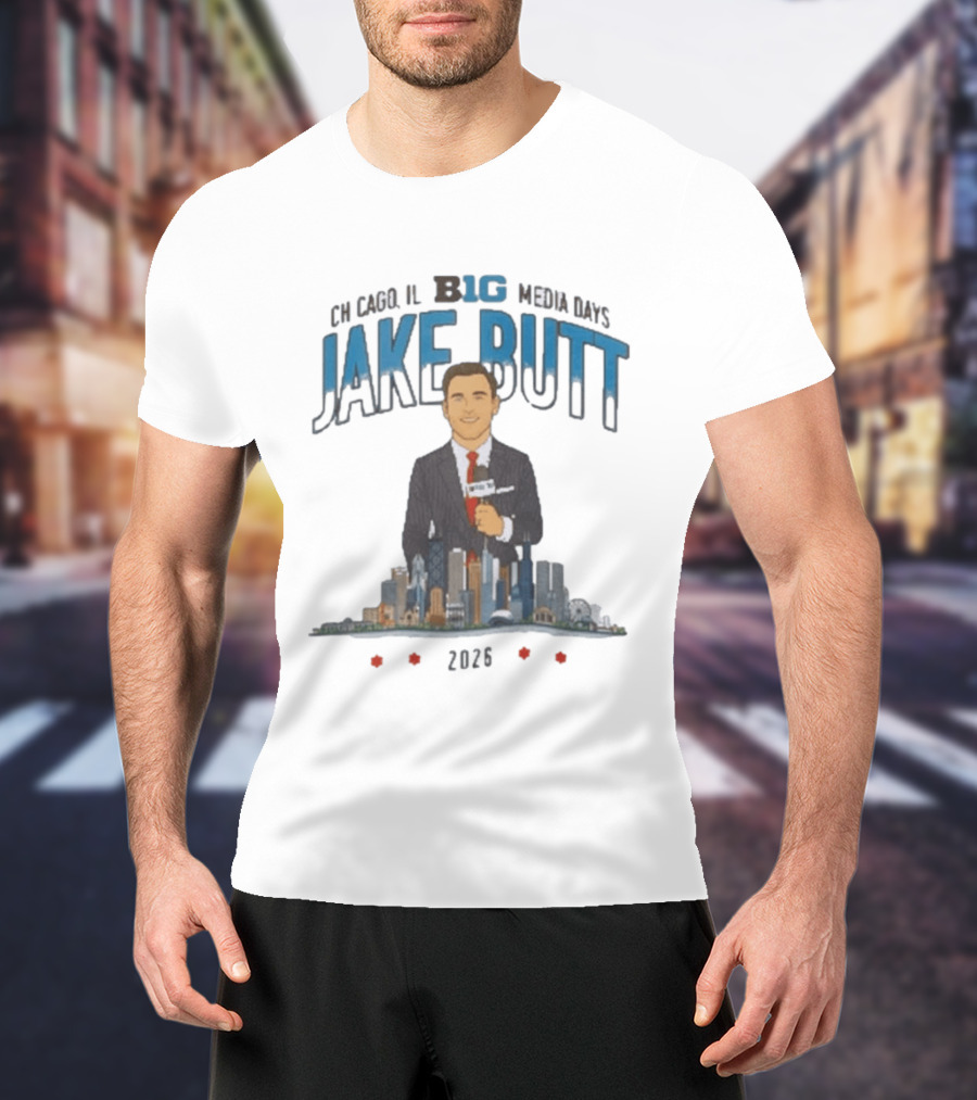 Chicago IL Big 10 Media Days 2026 Jake Butt T-Shirt
