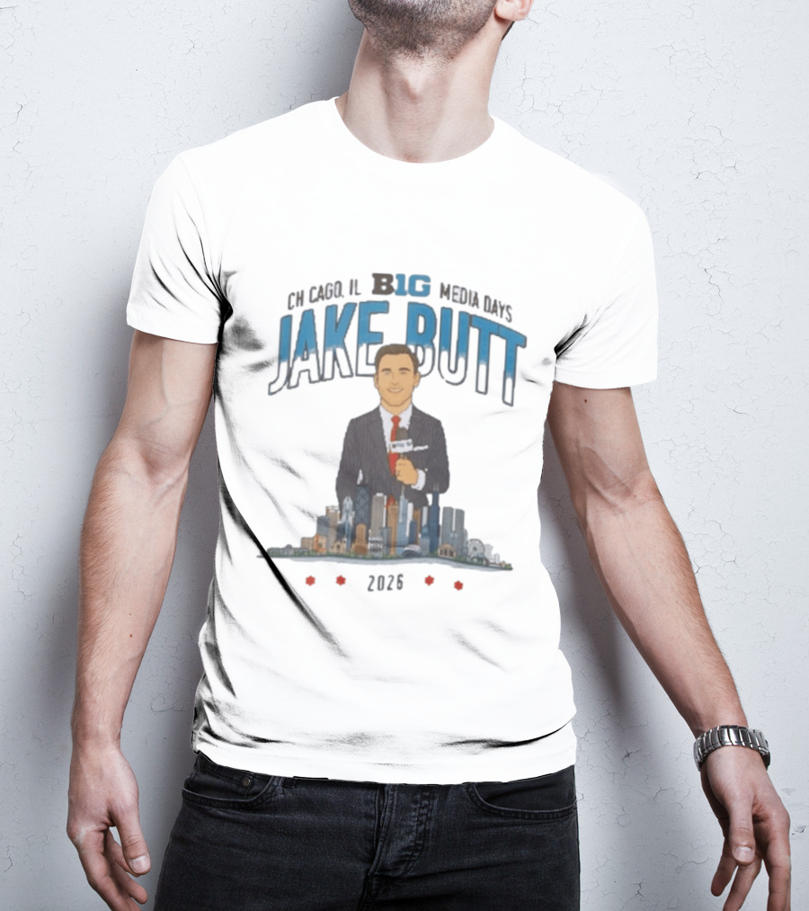 Chicago IL Big 10 Media Days 2026 Jake Butt T-Shirt