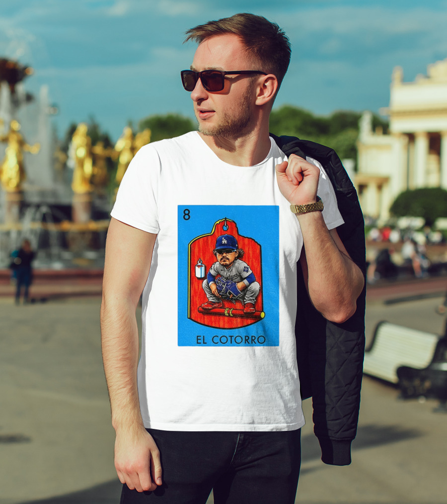 Joe Kelly Dodgers El Cotorro Loteria Card 8 T-Shirt