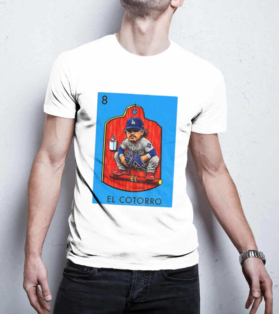 Joe Kelly Dodgers El Cotorro Loteria Card 8 T-Shirt