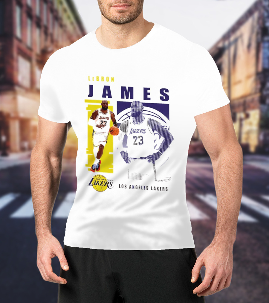 LeBron James Los Angeles Lakers Basketball Highlights 23 T-Shirt