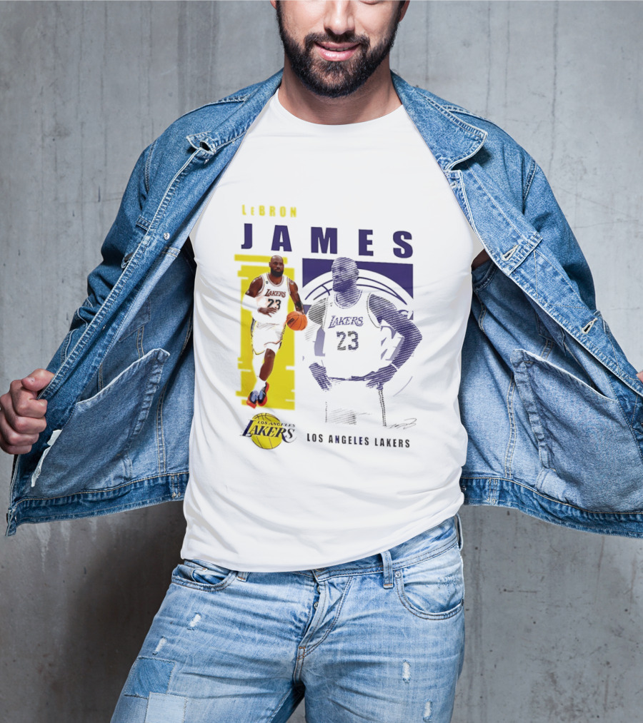 LeBron James Los Angeles Lakers Basketball Highlights 23 T-Shirt