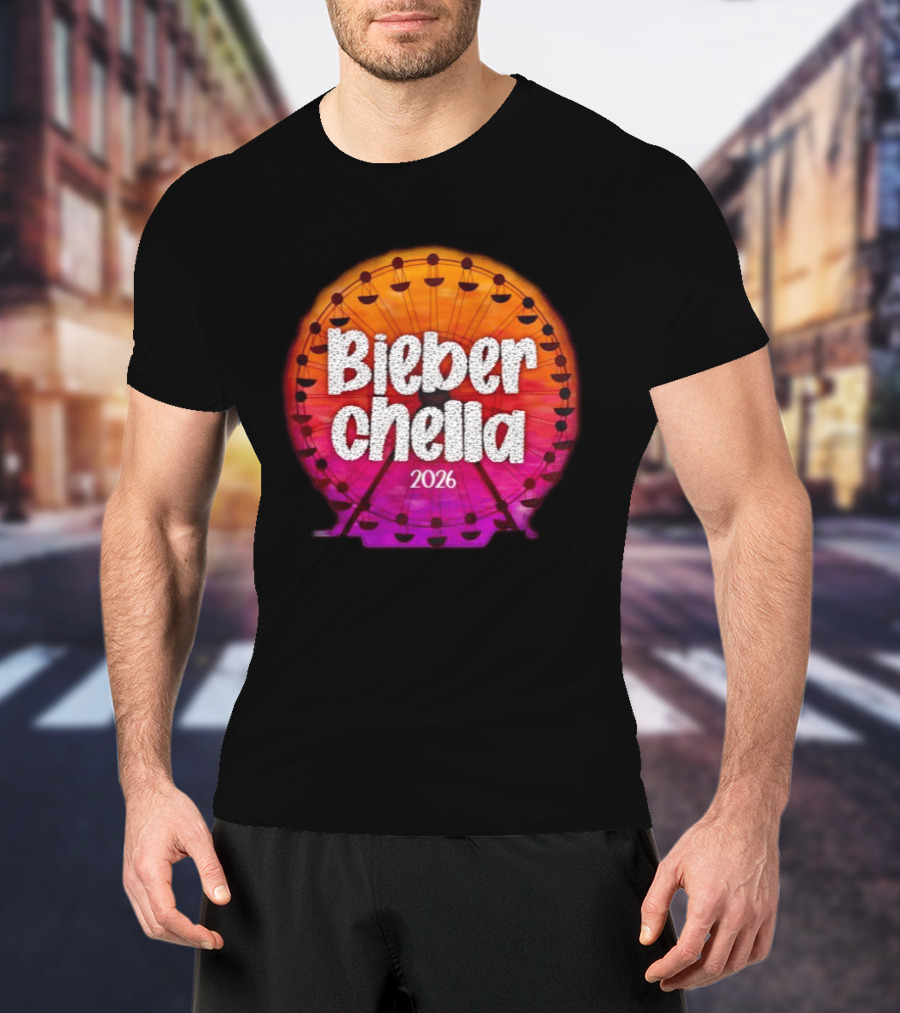 Bieberchella Coachella Ferris Wheel Summer Concert 2026 T-Shirt