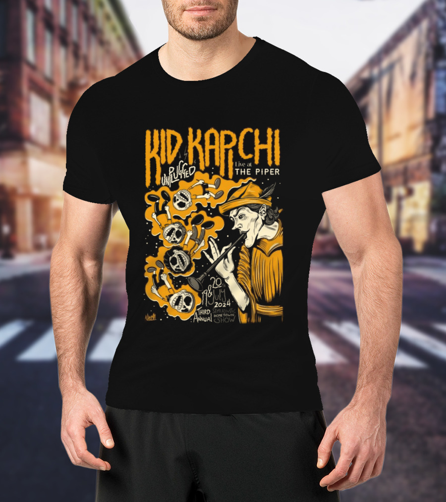 Kid Kapichi Unplugged Live The Piper July 19 20 2024 Semi Acoustic Hometown Show T-Shirt