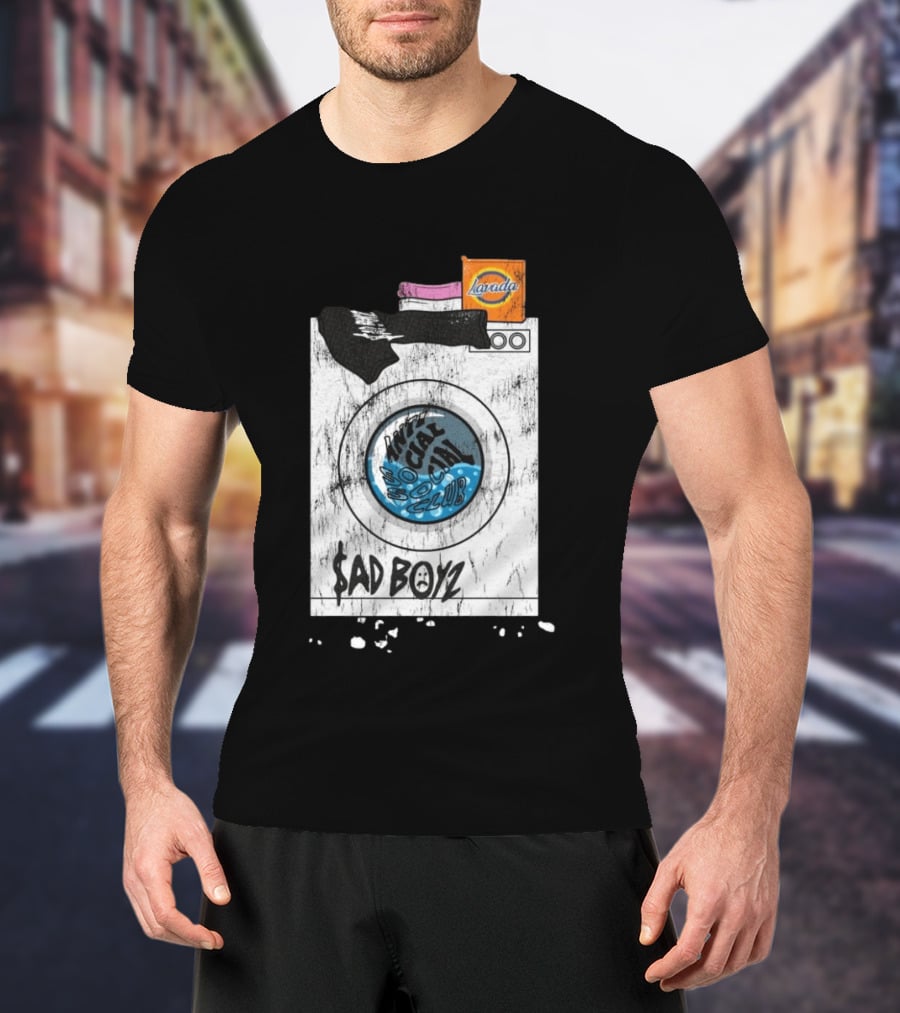 $AD BOYZ X ASSC Hang Me Out To Dry Laundry Machine Larada T-Shirt
