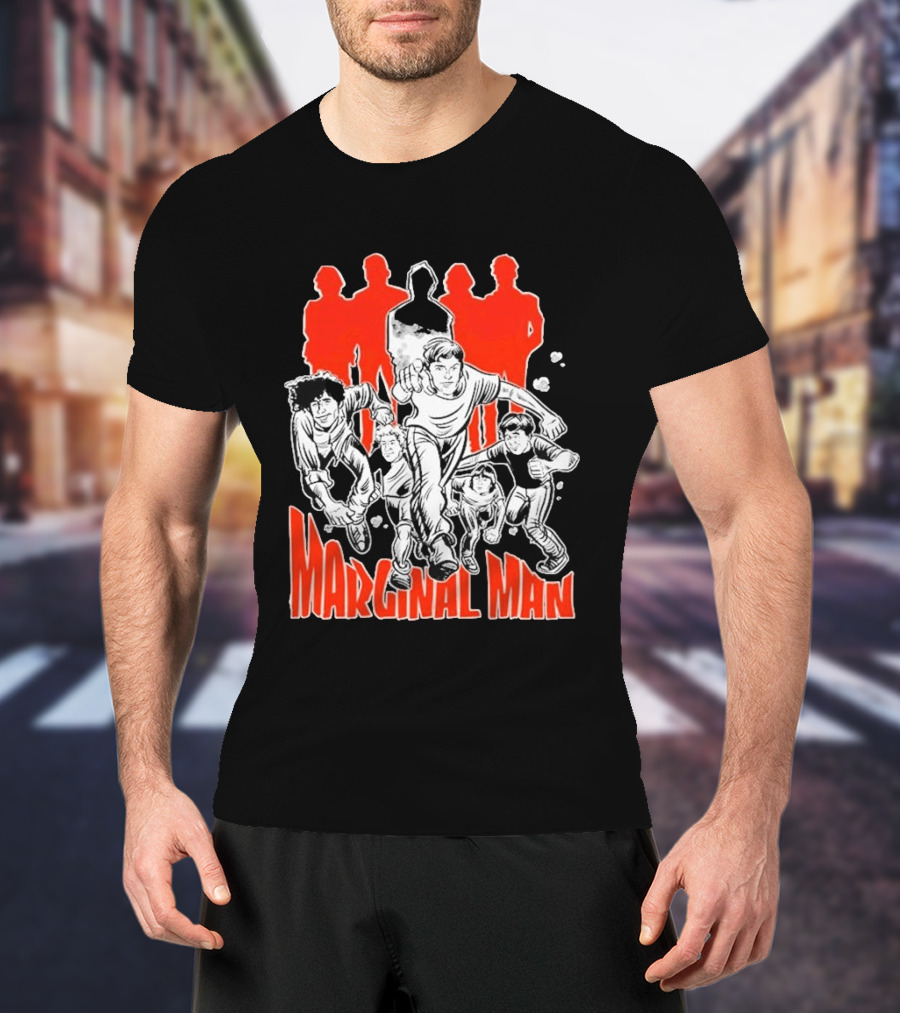 Marginal Man Identity Comic Style Group Of Characters T-Shirt